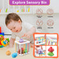 Weilim Baby Toys - Montessori Sensory Bins, Teething Toys, 27 Pieces, 6-36 Months, Medium, ABS & Silicone, Model FNW815