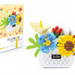 Illumely Mini Building Blocks Flower Set, Diy Micro 3D Building Toy Bricks Christmas (White 824Pcs)