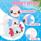 Lewtemi 12 Pieces Mini Resin Axolotl Charm Axolotl Tiny Animal Figurine Gifts Miniature Garden Landscape Aquarium Dollhouse Orna