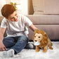 Ice King Bear Lion Stuffed Animal, Lifelike Plush Toy, 12 Inches Length