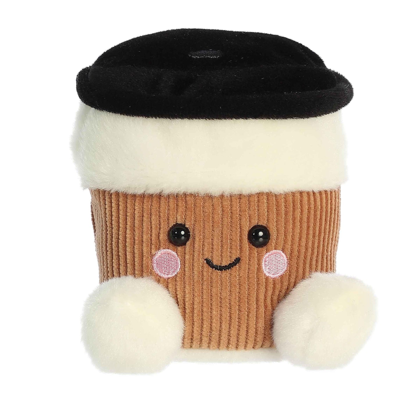 Aurora Adorable Palm Pals Essie Coffee Cup Stuffed Animal - Fun Collectible Plush for Kids and mature-themed Collectors - Perfect for Decorating Rooms and Birthday Gifts - White 5 Inches