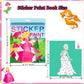 2Pcs Crafts For Kids Ages 4-8 Sticker Paint Number Sticker Book Mermaid And Princess Stickers For Girls Birthday Halloween Christmas Party Favors Road Plane Travel Daycare Activity