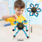 Easter Basket Stuffers Transformable Fidget Spinners,18Pcs Funny Sensory Fidget Toys Adults Deformable Chain Diy Robot Spinner,Fingertip Stress Relief Gyro Toy Easter Basket Stcoking Stuffer For Kids