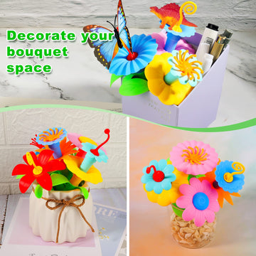 Leetous Birthday Toys Gifts For 2 3 4 5 6 Years Old Toddlers Boys Girls (167Pcs), Dinosaur Flower Garden Building Blocks,Fine Mo