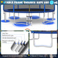 Gymax Trampoline For Kids, 12Ft 14Ft 15Ft 16Ft Trampoline With Enclosure Net, Basketball Hoop, Basketball & Pump, Rebounder Tram