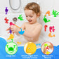 Aukful Suction Cup Toys For Kids Bath Toys, 18Pcs Ocean Animal Suction Bath Toys With Eggshell Storage,Mold Free Bath Toys Toddl