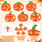 Chiisong 24 Sets Religious Pumpkin Crafts Kit DIY Tissue Paper Sign Crafts for Back to School Fall Harvest Thanksgiving Religiou