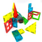 Magnetic Building Tiles - 35 Pieces Colorful Set For Artistic, Creativity And Educational Toys Stem (Science Technology Engineering And Mathematics) For Children Boys And Girls 3 Years And Up