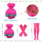 Adreit Toddler Princess Poppy Costume Dress For Girls Kids Cosplay Halloween Outfits Dress Up Birthday Party 3-10Years