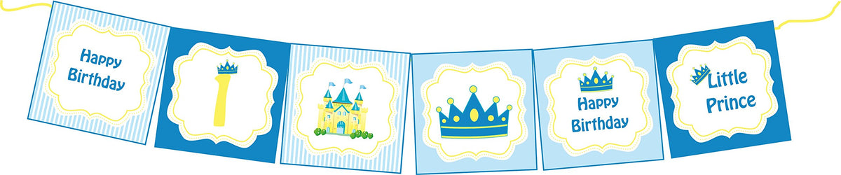 Untumble Prince Theme Birthday Decoration for Boys | Prince Birthday Party Decorations (10 Feet Banner)