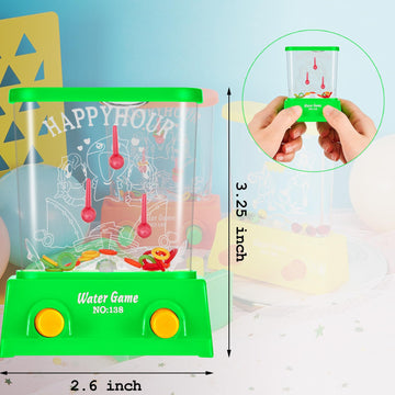 Lewtemi 60 Pcs Water Ring Toss Handheld Game Bulk Retro Pastime Games Handheld Toys Party Favor Basketball Fun Gifts, Without Water(Cute)