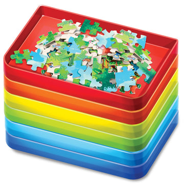 RoseArt Sort N'Stack Puzzle Sorter for Adults - Assorted Color, Plastic Material, Model 9320