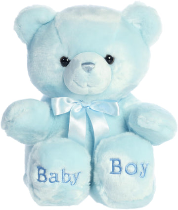 Aurora® Snuggly Comfy™ Bear Baby Stuffed Animal - Comforting Companion - Imaginative Play - Blue 18 Inches