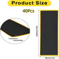 Hasefam 40Pcs Fingerboard Foam Grip Tape, Quality Wooden Board Strong Adhesive Foam Anti Slip Stickers Black Mini Skateboard Gri