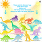 16Pcs Glow In Dark Mini Dinosaur Figures For Kids Birthday Party Favors Supplies Dino Cupcake Topper Goodie Gift Treat Bag Stuffers Pinata Fillers Treasure Box Carnival Prizes Small Bulk Toys Trinkets