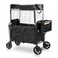 Easyego Stroller Wagon For 2 Kids With Rain Cover, Foldable Wagons Carts Featuring High Seats With 5-Point Harnesses, Easy-Acces