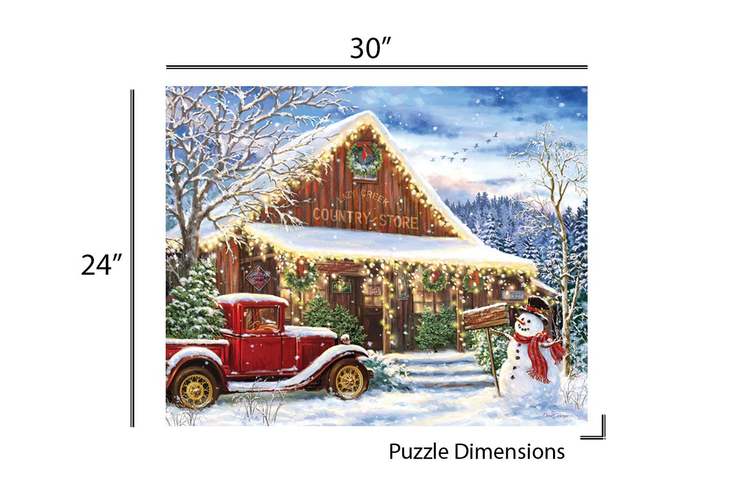 Springbok'S 1000 Piece Jigsaw Puzzle Lazy Creek Country Store - Made In Usa