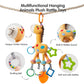 Tumama Baby Hanging Toys, Plush Animals Baby Rattle Crinkle Squeaky Toys Crib Toys Car Seat Stroller Mobile Toys, Baby Toys For 0 3 6 9 12 Months
