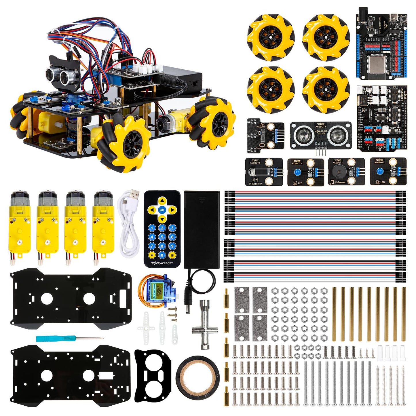 Smart Robot Car Kit Compatible With Arduino, Robotics For Kids Ages 8-12 12-16, Electronic Programming Project/Stem Science Kits