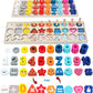 Textile Counters Numbers and Shapes