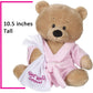 Ganz 10.5' Get Well Teddy With Pink Robe Plush