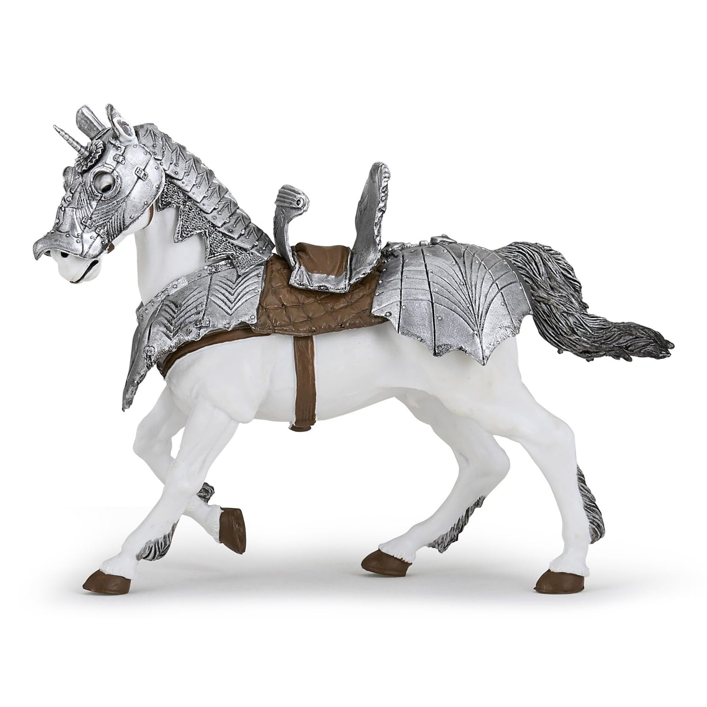 Papo -Hand-Painted - Figurine -Medieval-Fantasy -Horse In Armour -39799 - Collectible - For Children - Suitable For Boys And Girls - From 3 Years Old