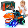 KidsMind Dinosaur Monster Truck for Baby Boy Music and Light Up Toy for Toddlers 1-3,Battery Powered Dino Trucks Toy Ideas for 2