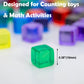 Aifans 240 Pieces Centimeter Cubes, Counting/Sorting Toy,Plastic Math Cubes,Early Development Activity Games With Portable Box(T