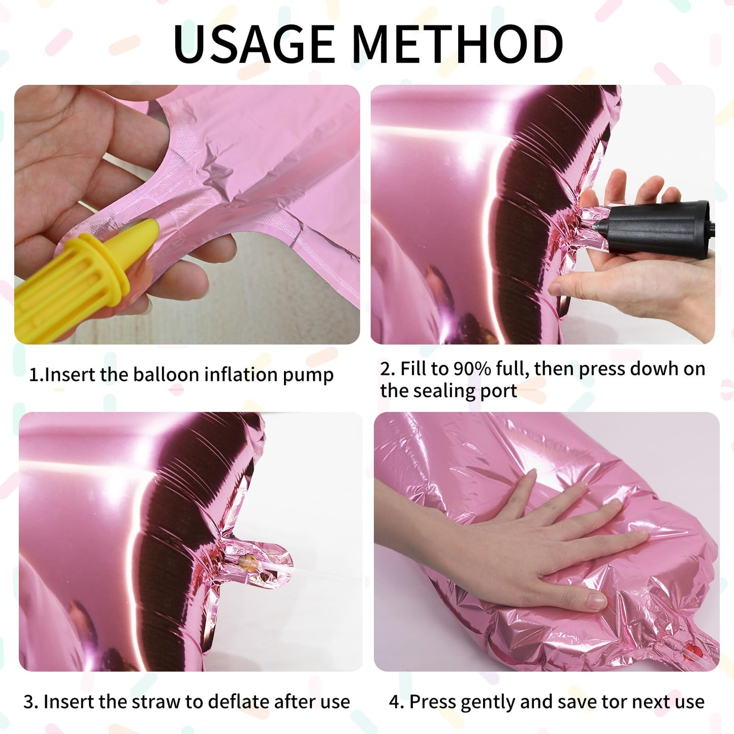 Donut 4th Birthday Decorations - Sweet Party Supplies with Foil Balloons & Backdrops for Girls