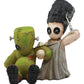 Ebros Day Of The Dead Pinheadz Monster With Voodoo Stitches Figurine Halloween Collectible Statue Fantasy Mythical Beings Undead Apocalypse Horror Icon (Mad Stitch Love Frankenstein And Bride)