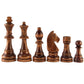Amerous Chess Pawns Wooden Chessmen with 4.55 King Nature Wood Chess Pieces Hand Carved Figure Figurine  French Staunton Style