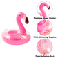Grobro7 12Pcs Inflatable Glitter Flamingo Drink Holder Sparkling Confetti Drink Pool Floats Coasters Swimming Floating Cup Holde
