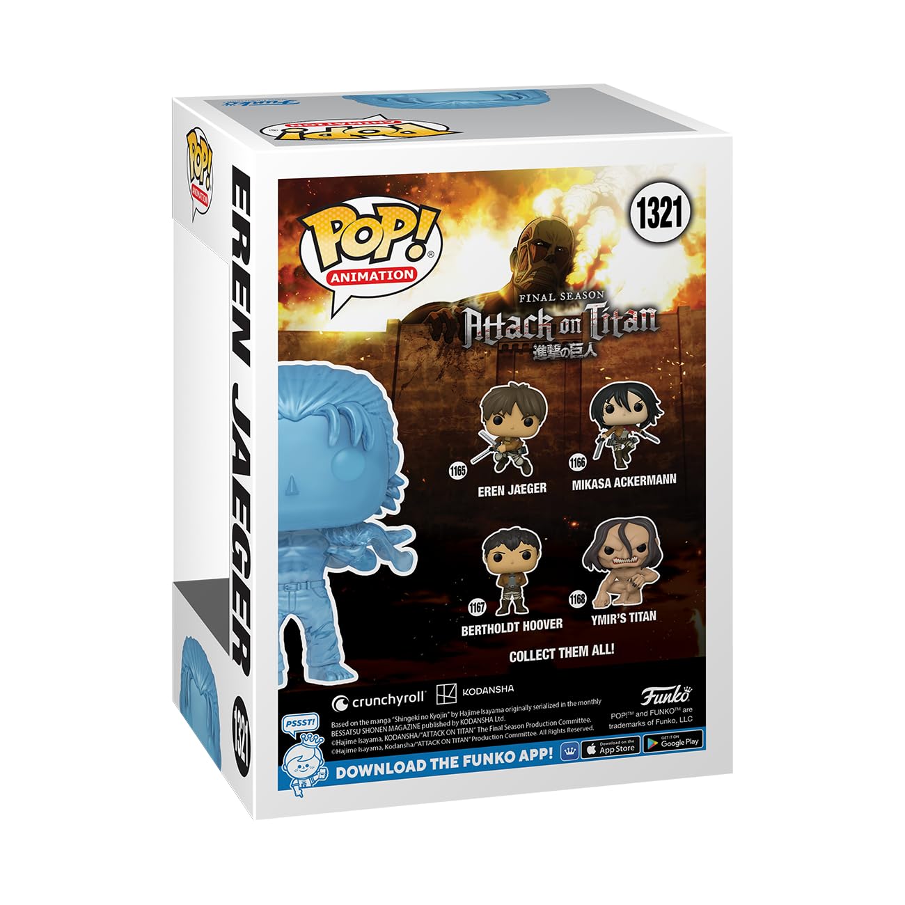 Funko Pop! & Tee: Attack on Titan - Eren with Marks - XL