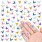 WOZADU 200 PCS Mini Resin Butterfly Figurines for Crafts Luminous Tiny Resin Animal Miniature Things for Dollhouse Fairy Garden Micro Landscaping Decoration Cake Toppers Decor