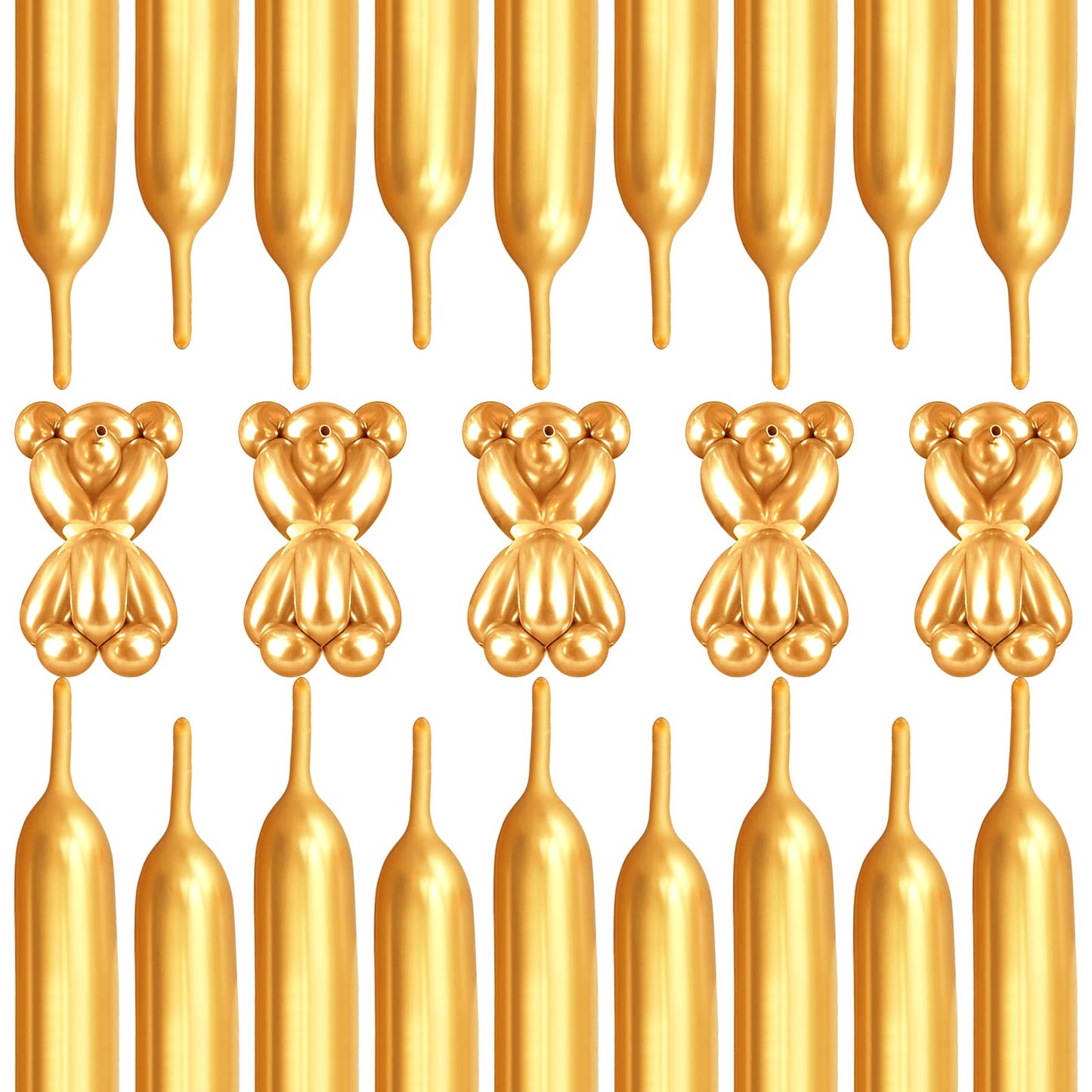 200 Pieces 260 Balloons Twisting Balloons Gold 260 Balloons 260Q Long Balloons For Balloon Animals Making Weddings Birthdays Chr