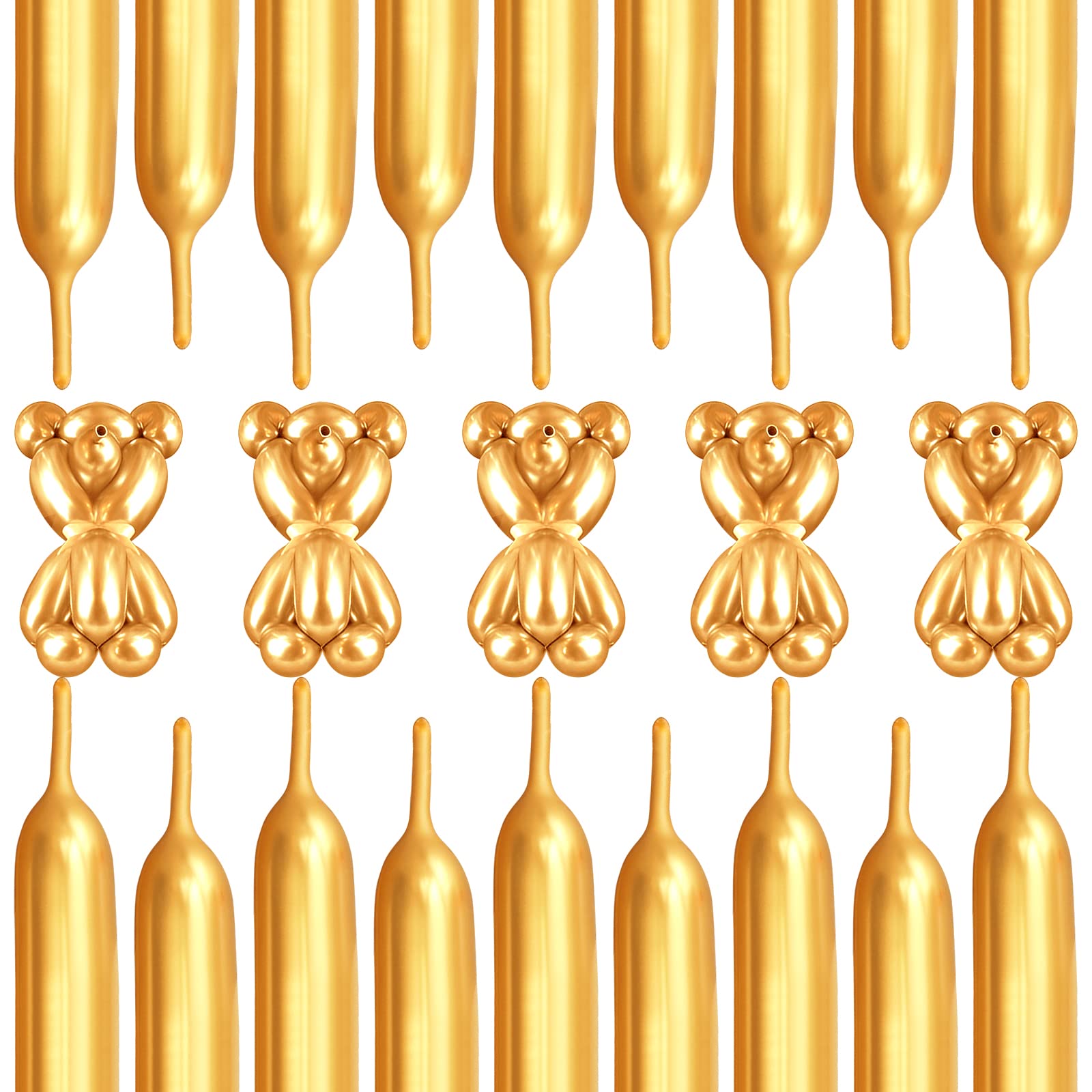 200 Pieces 260 Balloons Twisting Balloons Gold 260 Balloons 260Q Long Balloons For Balloon Animals Making Weddings Birthdays Chr