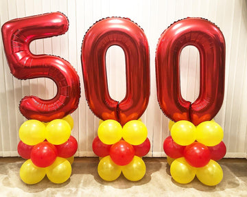 40 Inch Red Number 60 Balloons Giant 60 Balloons Red Birthday 60 Balloons 60 Birthday Anniversary Party Decorations Supplies