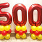 40 Inch Red 25 Number Balloons Giant Jumbo Huge 25 Or 52 Foil Mylar Helium Number Digital Balloons Red Birthday Mylar Digital Ba