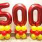 LHOAVWE 40 Inch Red Foil Mylar Number 25 Balloons - Jumbo Helium Birthday Party Decorations
