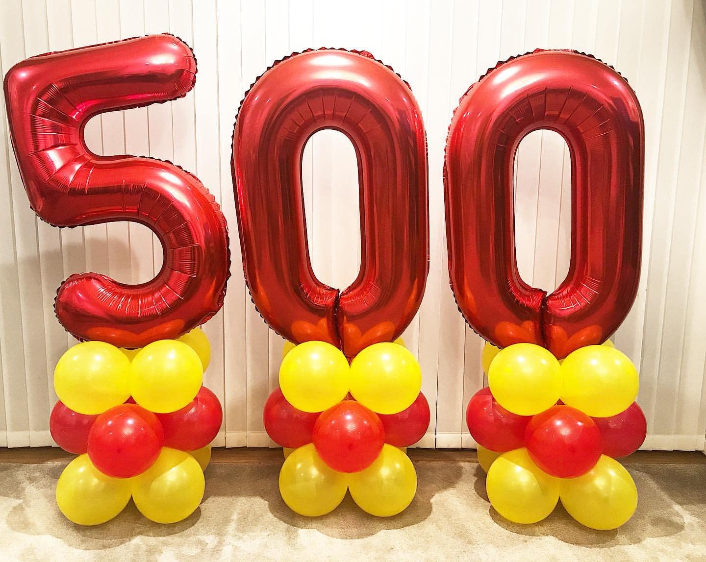 LHOAVWE 40 Inch Red Foil Mylar Number 25 Balloons - Jumbo Helium Birthday Party Decorations