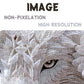 Impossible Flower Wolf Puzzles For Adults 1000 Pieces, Hard Difficult Animals White Jigsaw Puzzles, Floral Winter Wolves Art Puzzles