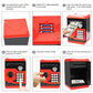 Setibre Piggy Bank, Electronic Atm Password Cash Coin Can Auto Scroll Paper Money Saving Box Toy Gift For Kids (Red)