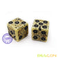 Bescon Old Looking Ancient Bone Dice D6 16Mm 12Pcs Set, 16Mm Six Sided Die (12) Block Of Stone Dice