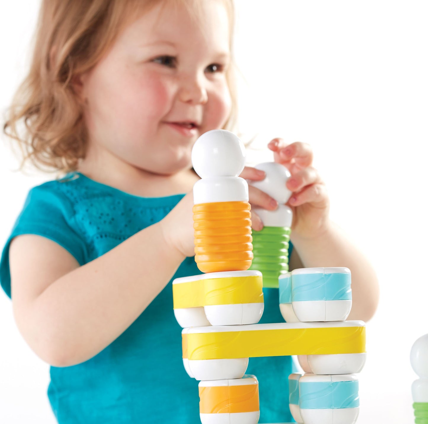 Guidecraft Grippies Links - 16 Piece Set, Stem Soft Grip Magnetic Building Toy For Toddlers