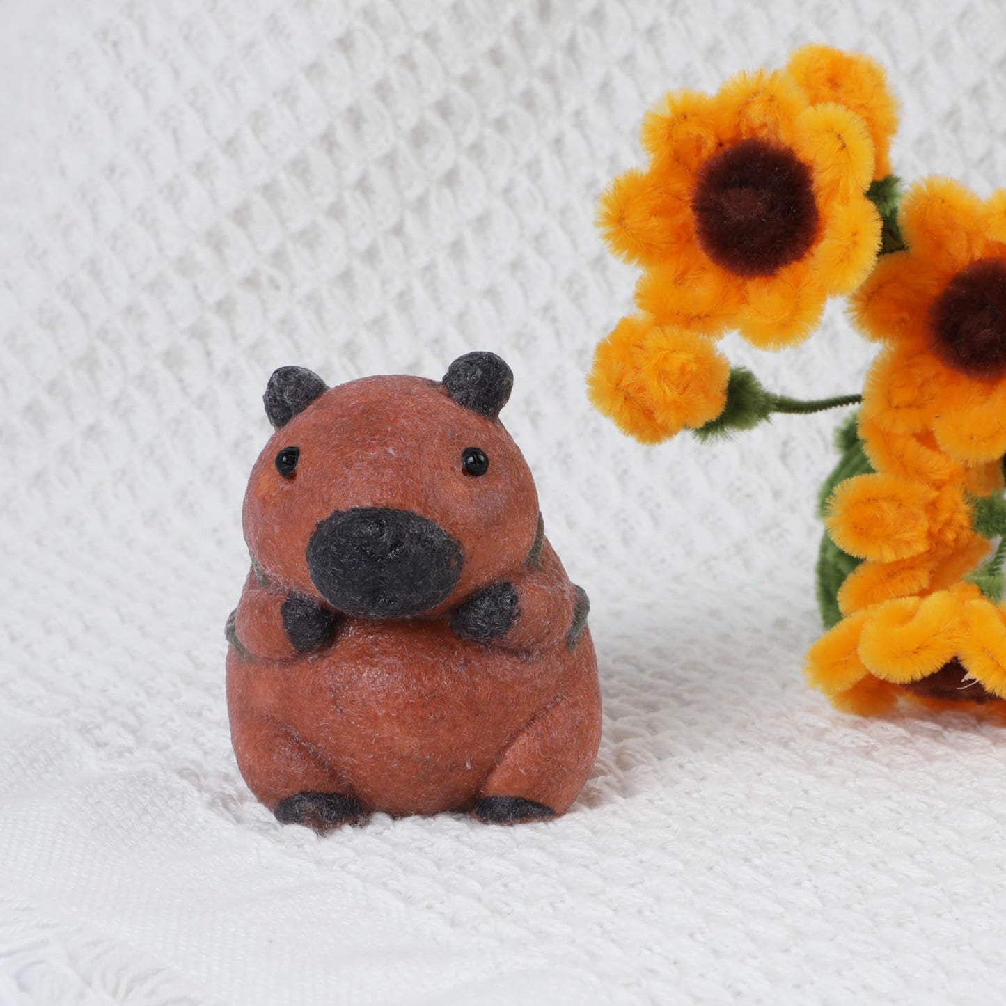 Taba Squishy Capybara Kit - Cute Silicone Animal Squeeze Toy, for Kids and Women