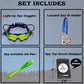 Joyrange Kids Night Vision Goggles - Night Mission Goggles With 2 Flip-Out Lights + Invisible Ink Pen + Top Secret Notepads + Id Card Holder -