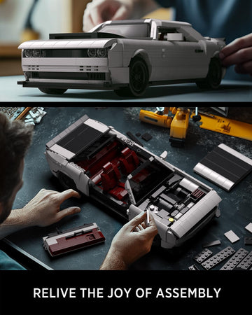 Nifeliz Demon Muscle Car Model Set, Iconic Building Toy Model For Adults, Ideal Display Set For Gift-Giving To Muscle Car Fans (1225 Pcs, Nf10284)