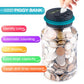 Qiekaka Coin Bank For Saving Money Digital Coin Counter, Piggy Bank For Adults Kids, Coin Jar With Change Counter For Counting S