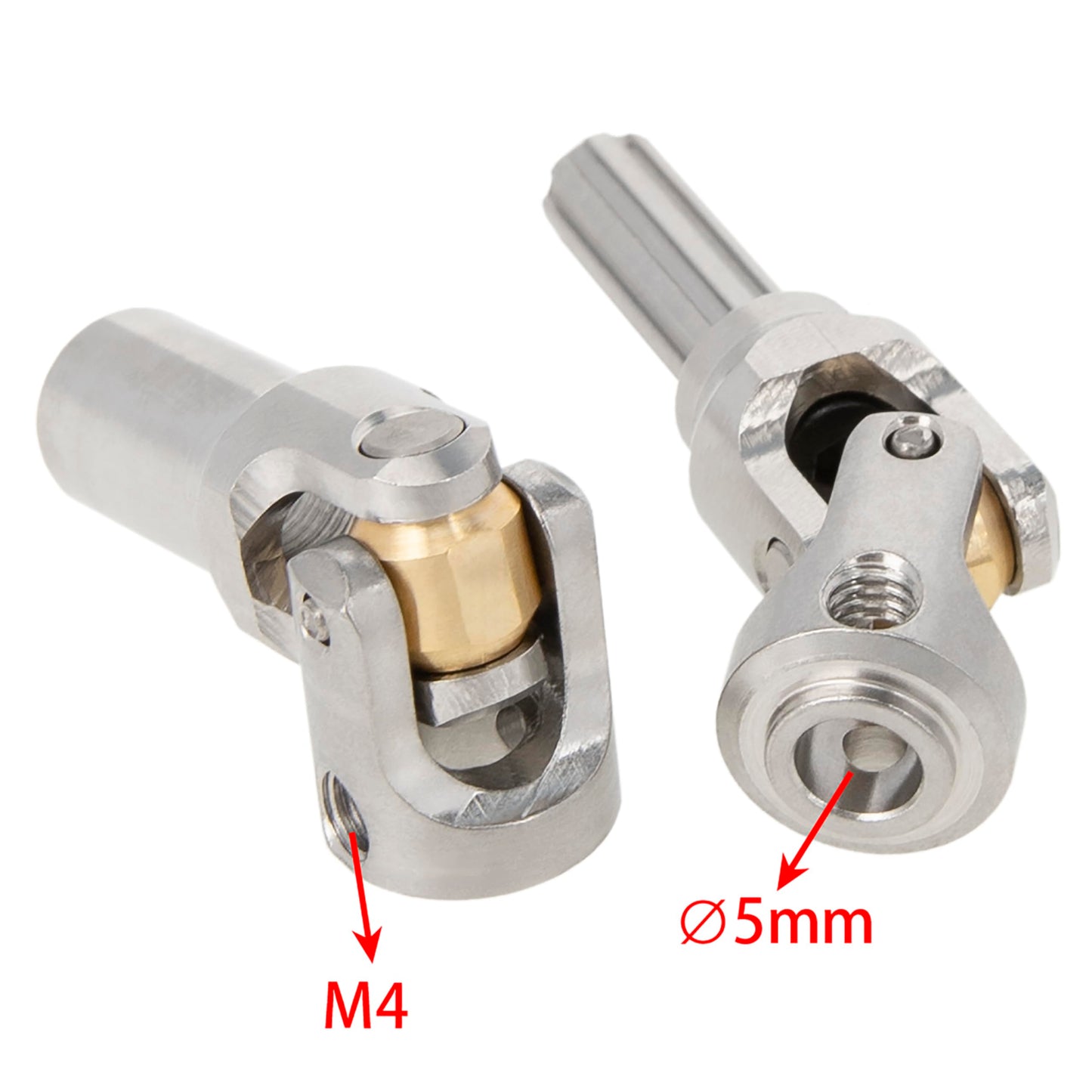 Meus Racing Universal Driveshaft For Scx10 Scx10 Ii Wraith Trx4 1/10 Rc Crawler Upgrades Parts, 75-103Mm