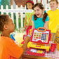 Fs Pretend Play Cash Register Toy With True Barcode Scanner & Calculator, Microphone, Play Food, Supermarket Cashier, Great Pre-